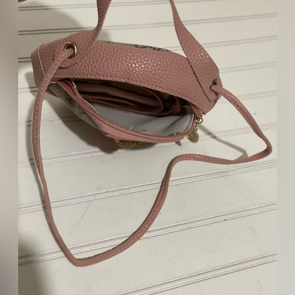 Fashion‎ Women’s Purse Round Popular Shape Tiger Head PU Leather - Pink Mini Bag - Picture 5 of 7